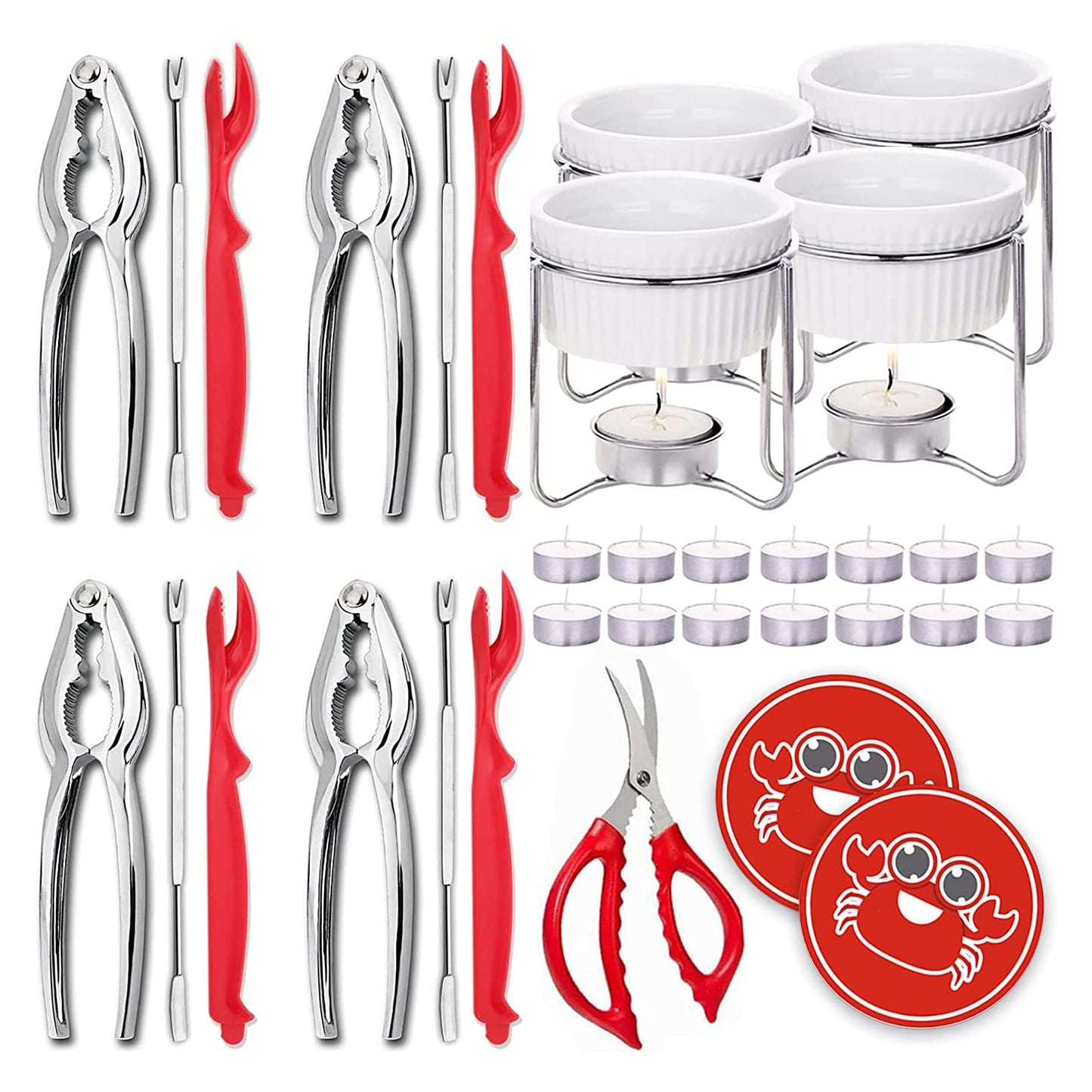 33 Pcs Crab Crackers and Tools Set